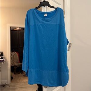 Blue Long Sleeve Top
